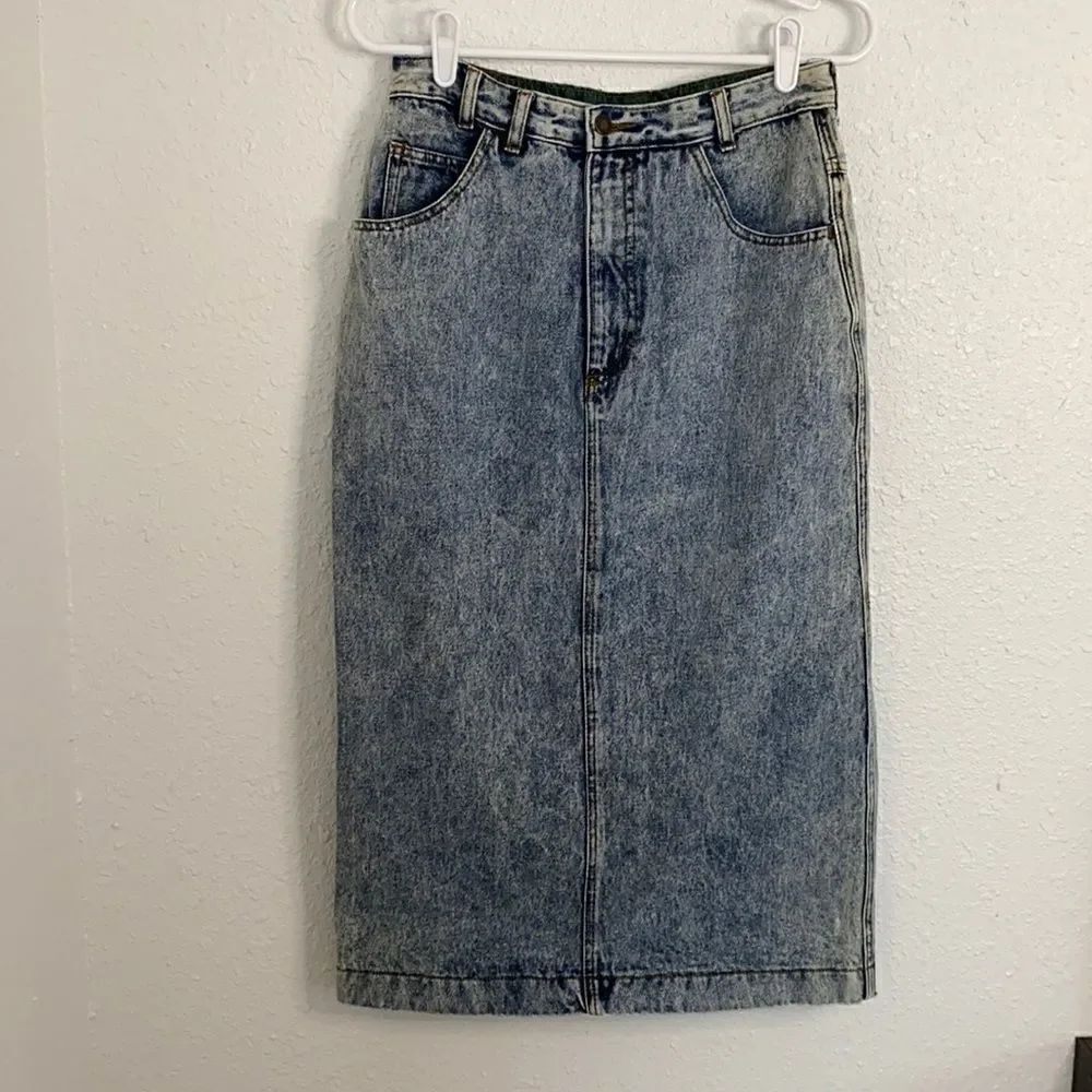 ⭐️Vintage Jordache Acid Wash Pencil Skirt